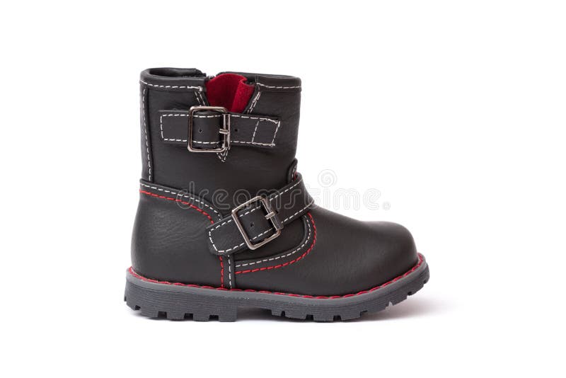 Little black boots for children