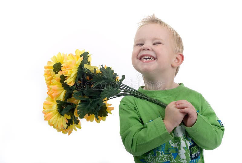 Little blond boy royalty free stock images