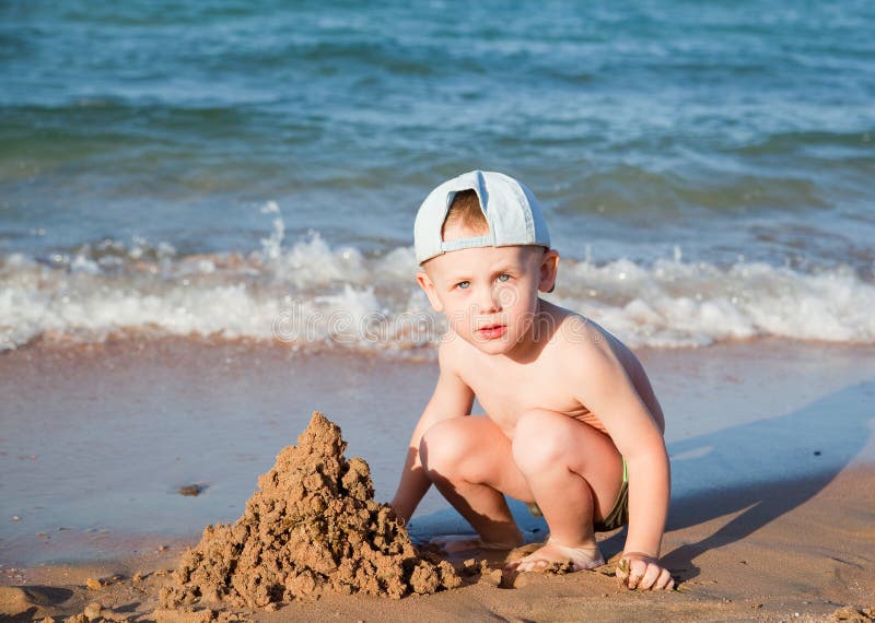 Little boy on a beach