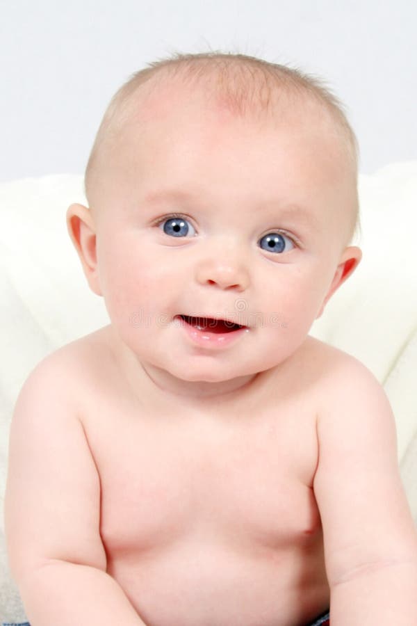 Little Boy in Blue Jeans stock photo. Image of baby, childhood 2991914
