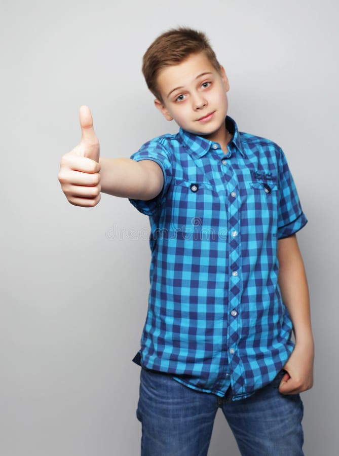 Little boy in blue shirt stock image. Image of male, person 56682047