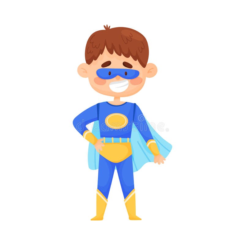 Little Boy in Blue Superman Costume, Cloak and Mask Vector Illustration Cartoon Character Stock Vector - Illustration of design, little: 162283604 Little Boy in Blue Superman Costume, Cloak and Mask Vector Illustration Cartoon Character Stock Vector - Illustration of design, little: 162283604