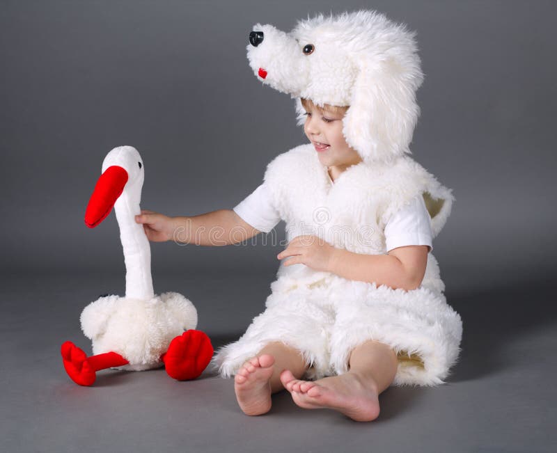 Little Boy with Dog Costume Stock Photo Image of cute, costume 76574466