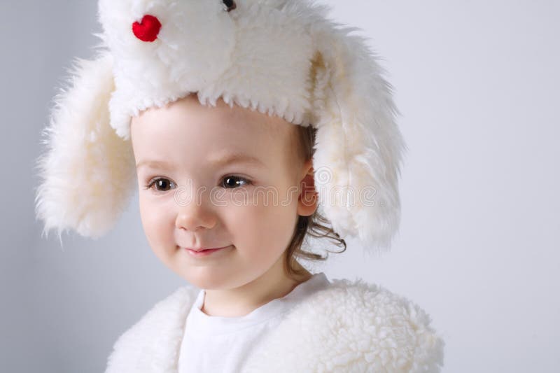 Little Boy with Dog Costume Stock Image Image of baby, halloween