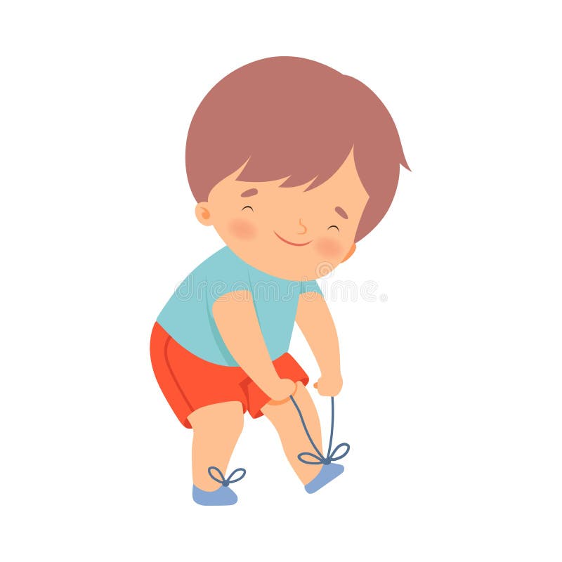 Little Boy Dressing Up Himself Vector Illustration Stock Vector Illustration Of Clothing Develop Little Boy Dressing Up Himself Vector Illustration Stock Vector Illustration Of Clothing Develop