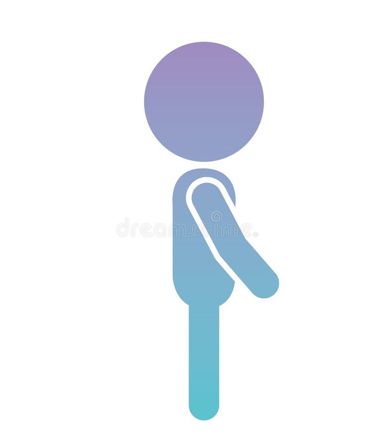 Download Little Boy Figure Silhouette Stock Vector - Illustration ...