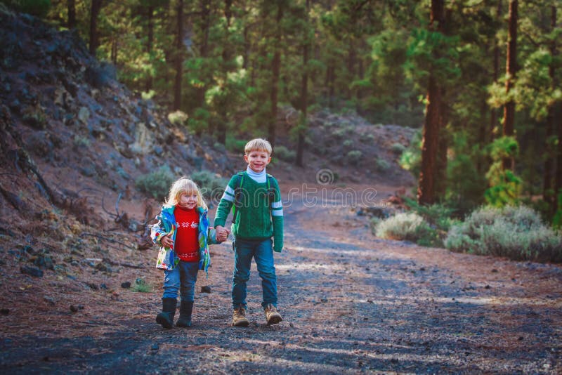 Happy Father and Son Hiking Climbing in Mountains Stock Photo Image of adventure, parent: 182926434