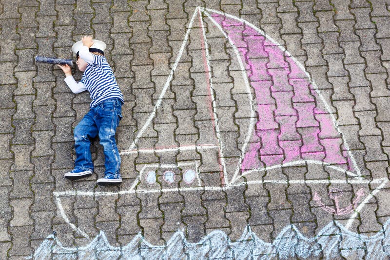 Spray Chalk Kids Activity - Clever Pink Pirate