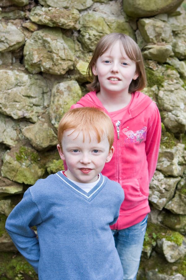 Little boy and his sister