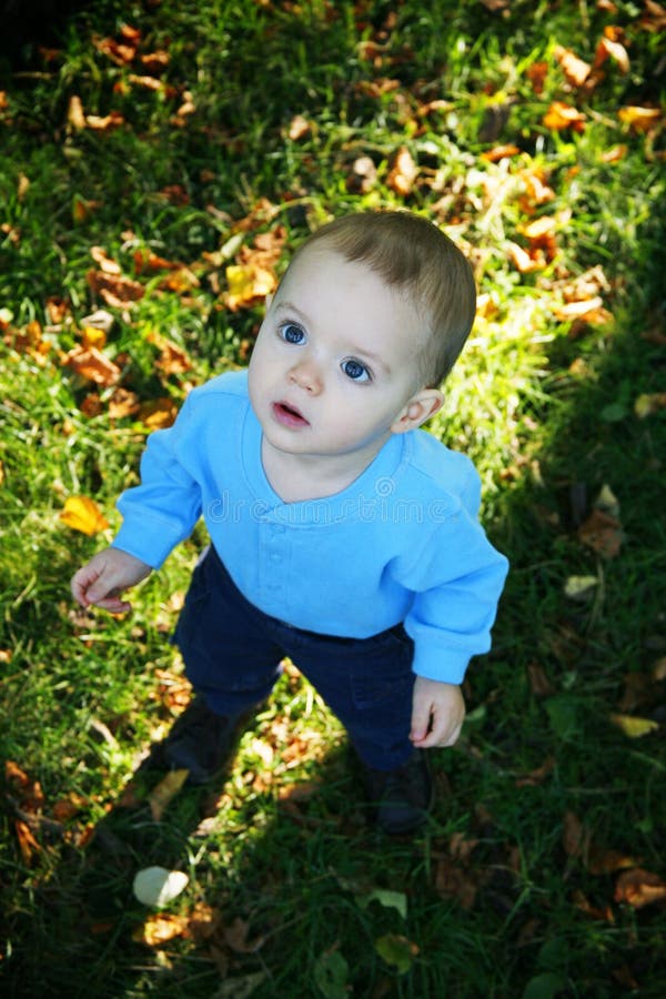 Little boy outdoors