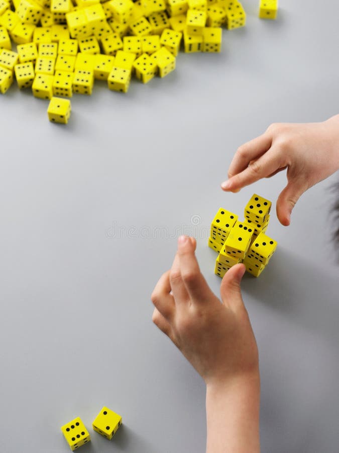 Little Boy Playing with Dice at Home Stock Photo Image of happy, enjoystudy 210186404