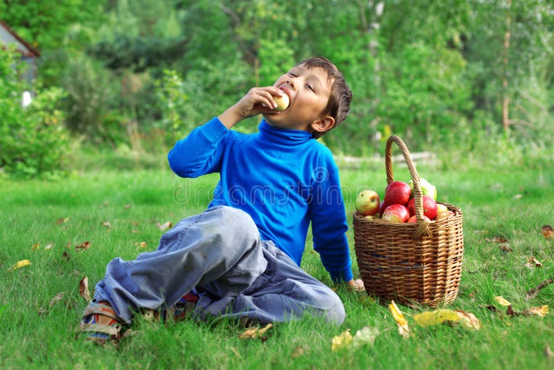 Little boy posing outdoors