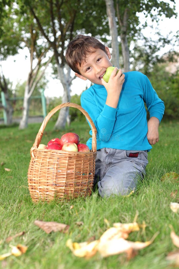 Little boy posing outdoors