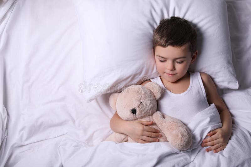 Little Boy Sleeping with Teddy Bear at Home. Bedtime Stock Image - Image of lying, care: 176831571 Little Boy Sleeping with Teddy Bear at Home. Bedtime Stock Image - Image of lying, care: 176831571