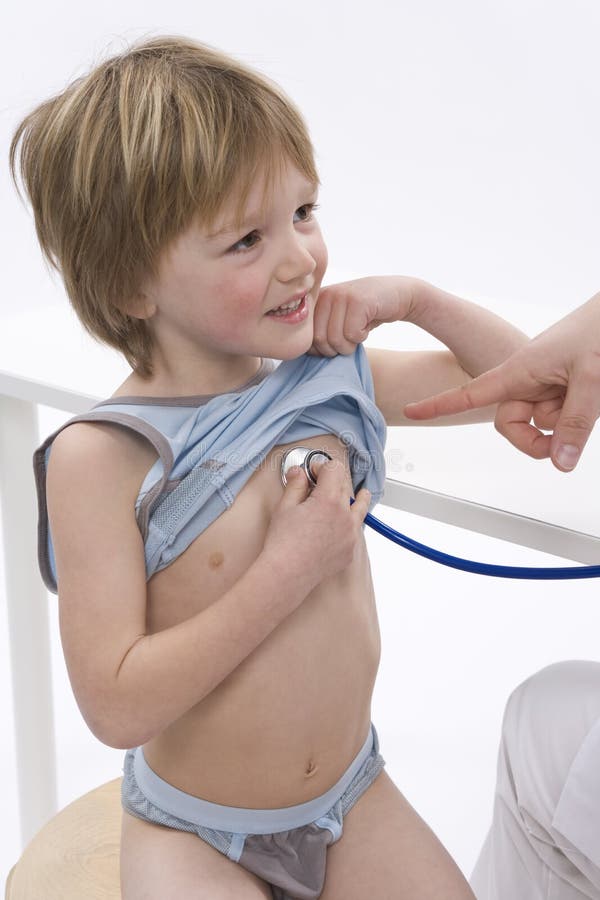 Little boy and stethoscope