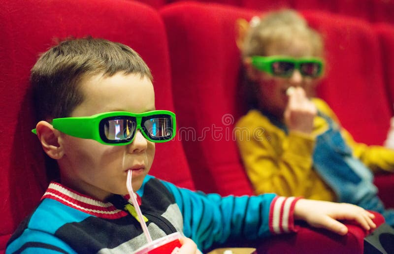 Little boy watching movie. royalty free stock images Little boy watching movie. royalty free stock images