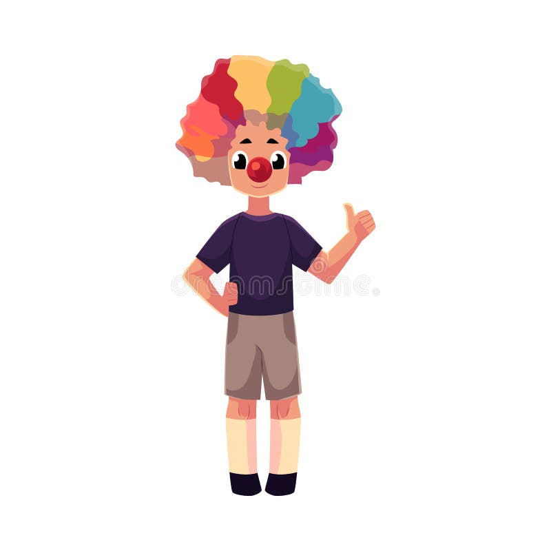 clown wig clipart