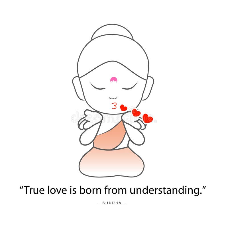 Calligraphy: True love is born from understanding. Inspirational  motivational quote. Meditation theme Stock Vector Image & Art - Alamy