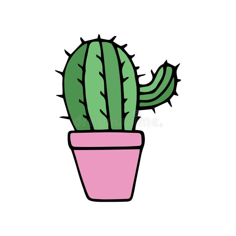 Download Cactus, Sticker, Cartoon. Royalty-Free Vector Graphic