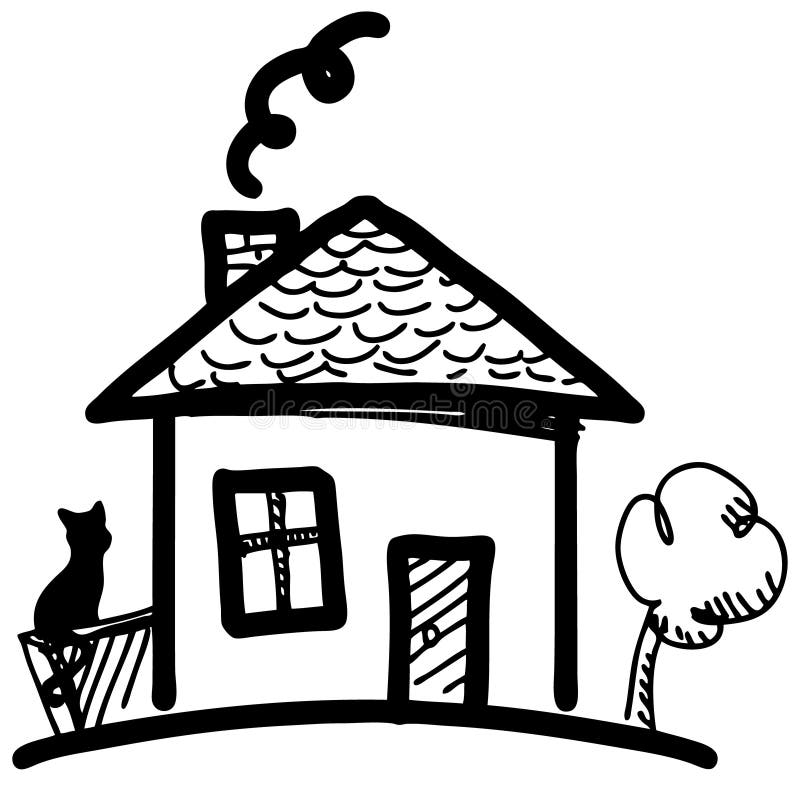 Little cartoon house stock vector Illustration of 