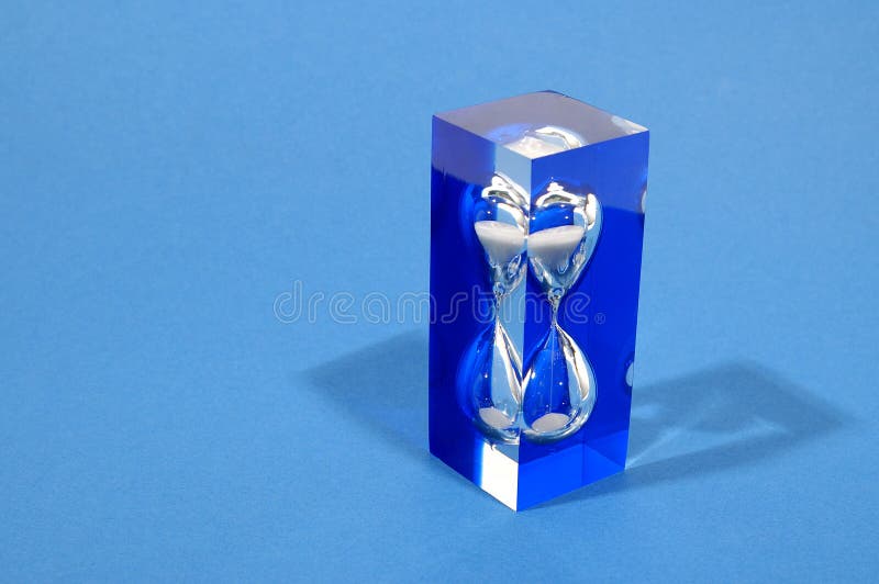 Little cast hourglass stock image Little cast hourglass stock image