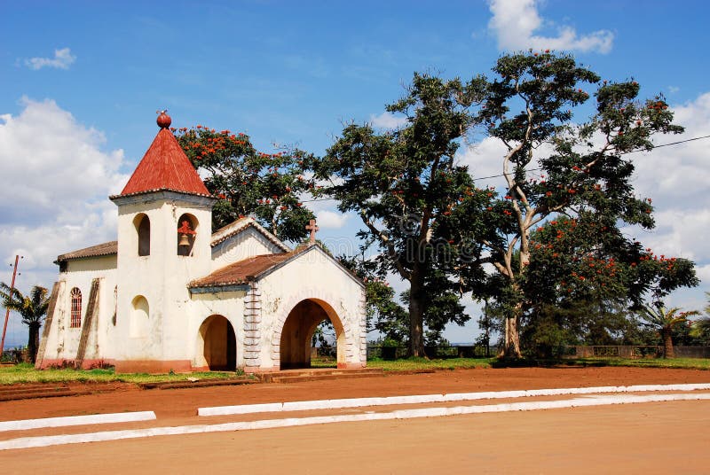 Little Catholic church in the city of Gurue