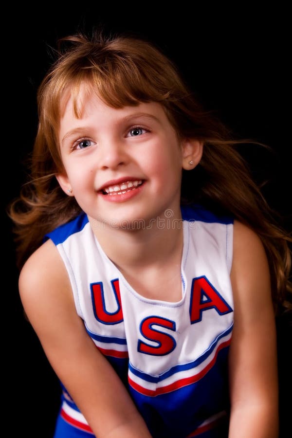 Little Cheerleader stock photography Little Cheerleader stock photography