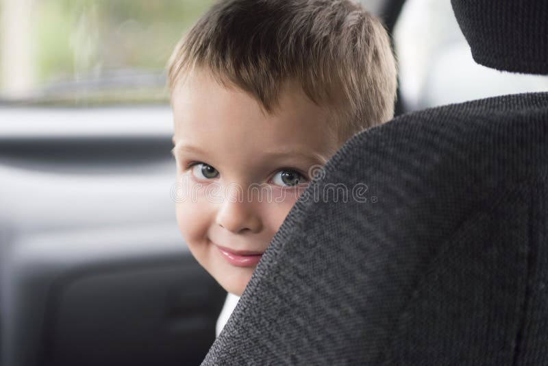 Little child in the car stock photo. Image of automobile 122453820