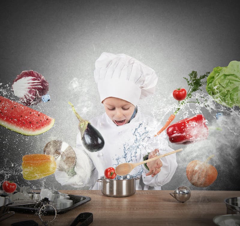 Little child chef stock image Little child chef stock image