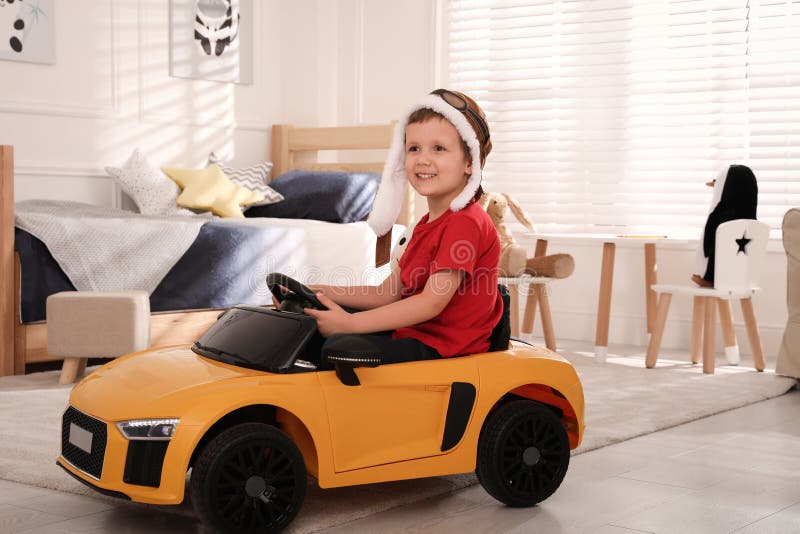 Little Child Playing with Toy Car in Room Stock Image Image of design, childhood 231915467