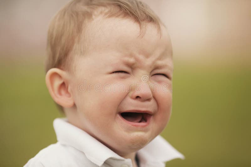 Crying baby boy stock image. Image of portrait, child 22908785