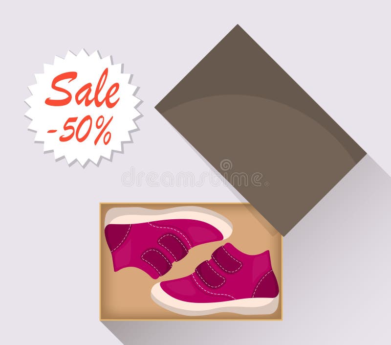 Little Cute Baby Shoes In Box, Side 