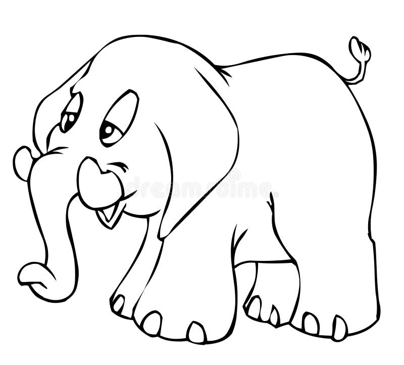 Little elephant stock illustration