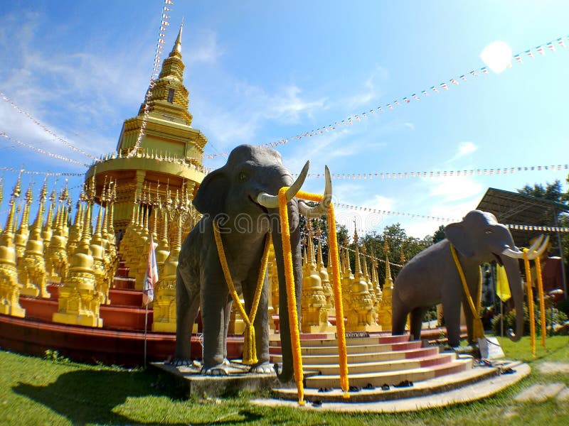 Elephant Stupa - Kakku Temple - Myanmar (Burma) Stock Image - Image of ...