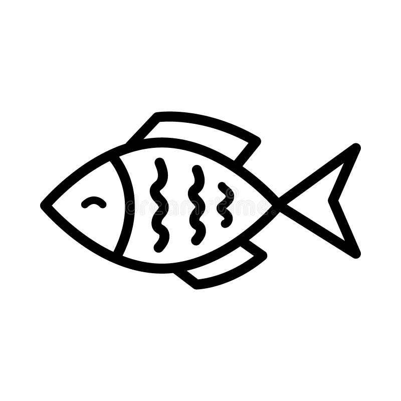 Small fish sketch icon., Stock vector