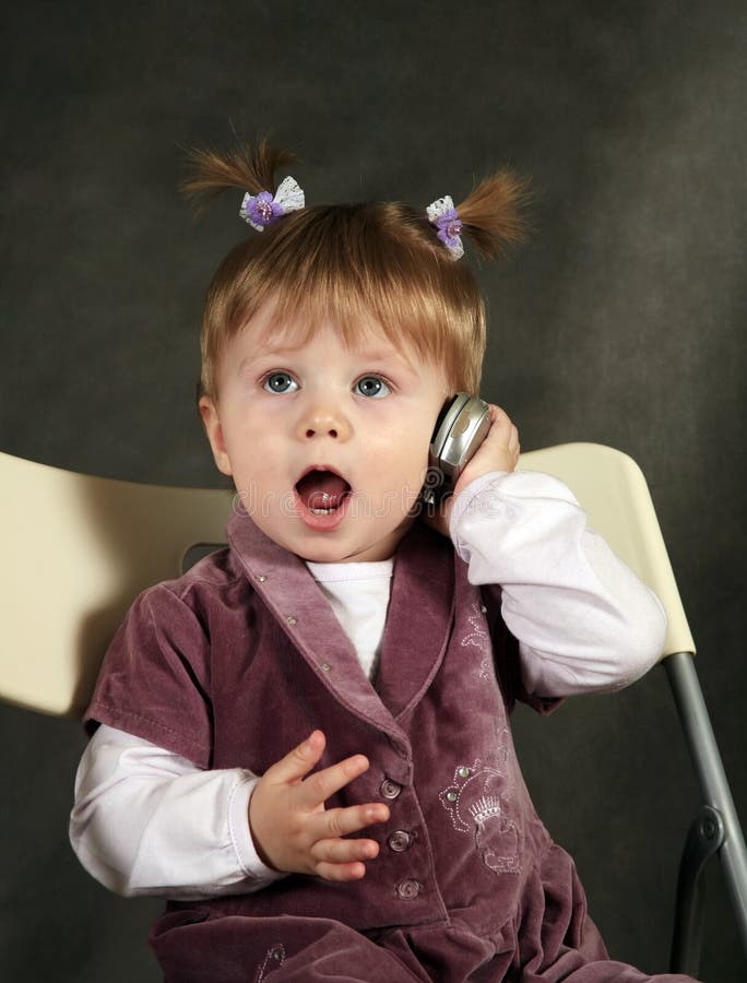 Little girl stock photo. Image of studio, nice, baby, beautiful - 8340886