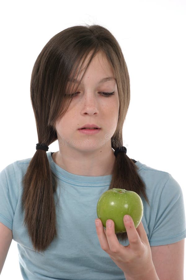 Little Girl and Apple 1