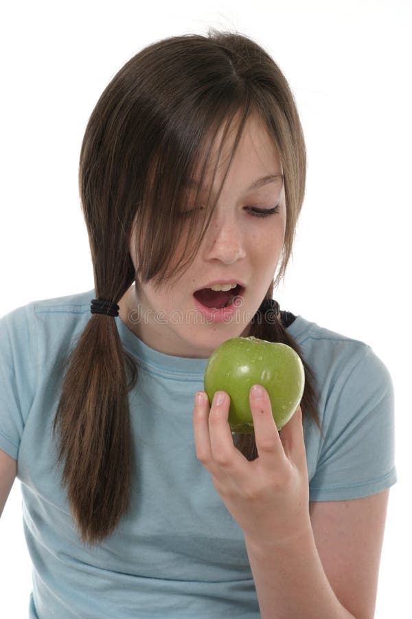 Little Girl and Apple 2