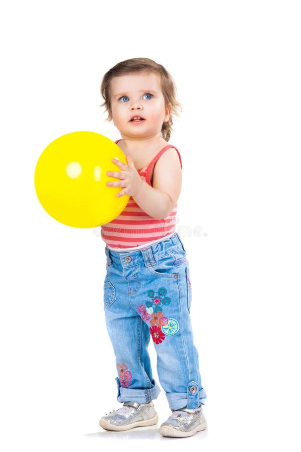 Little girl with a balloon