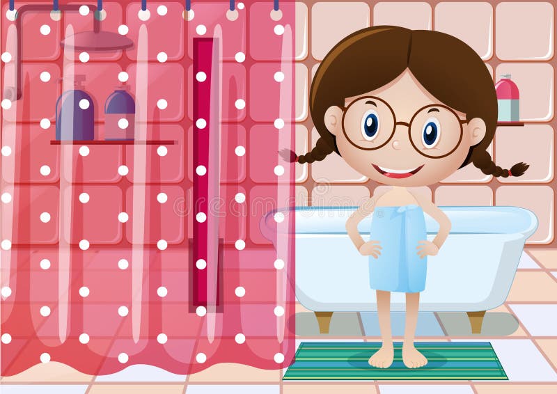 Little Girl Bath Stock Illustrations – 1,312 Little Girl Bath Stock ...