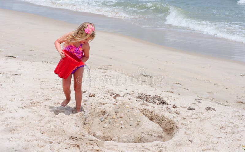 Little Girl on the Beach