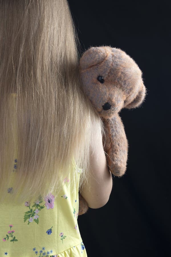 Little Girl Shoulder Teddy Bear Stock Photos Free & RoyaltyFree