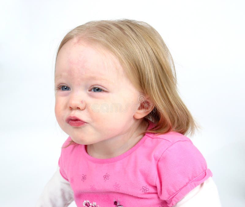 Little girl blowing kiss