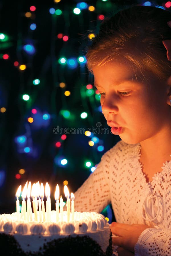 120 Little Girl Blows Out Candles Cake Stock Photos Free & RoyaltyFree Stock Photos from