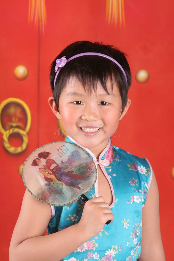 Little girl in Chinese clothes