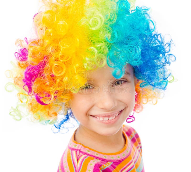 729 Little Girl Clown Wig Stock Photos - Free & Royalty-Free Stock ...
