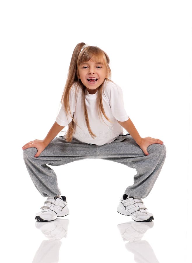 Little girl dancing stock photo. Image of exercise, lifestyle 28706972