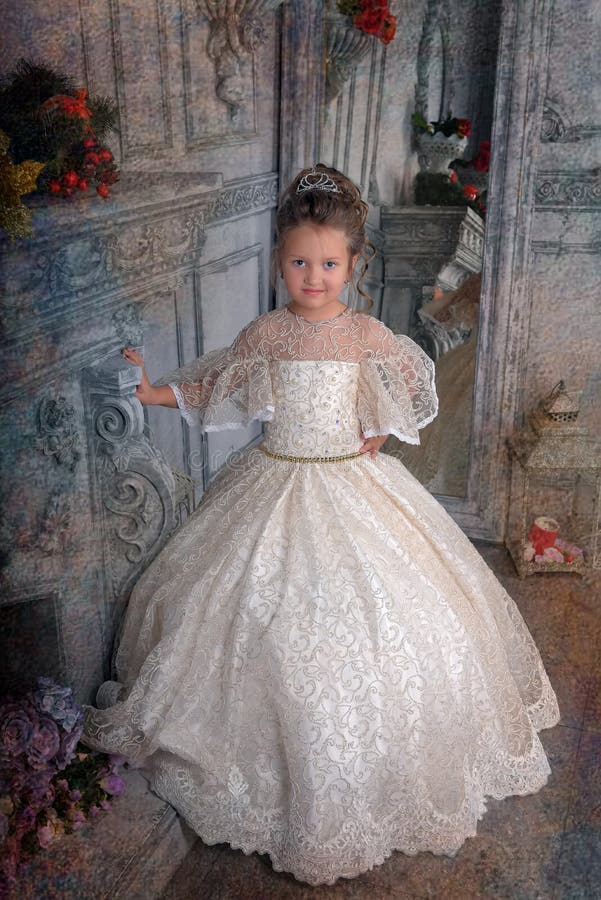 Elegant White Victorian Dress ...