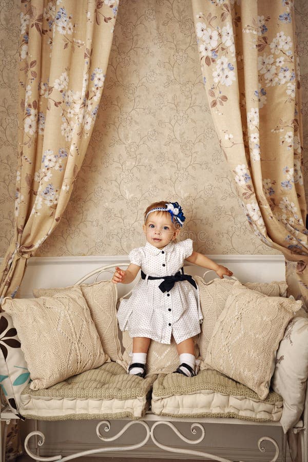 Little girl in French dress