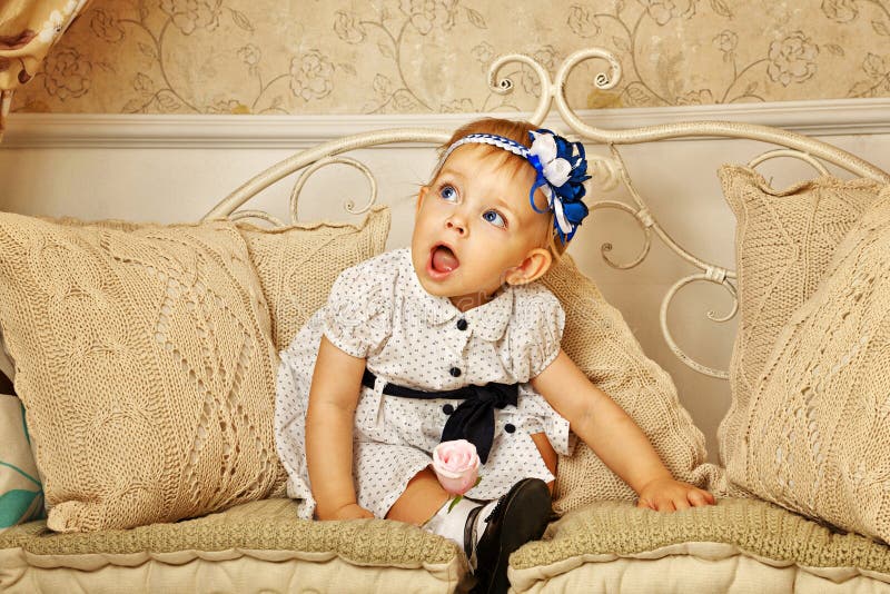 Little girl in French dress